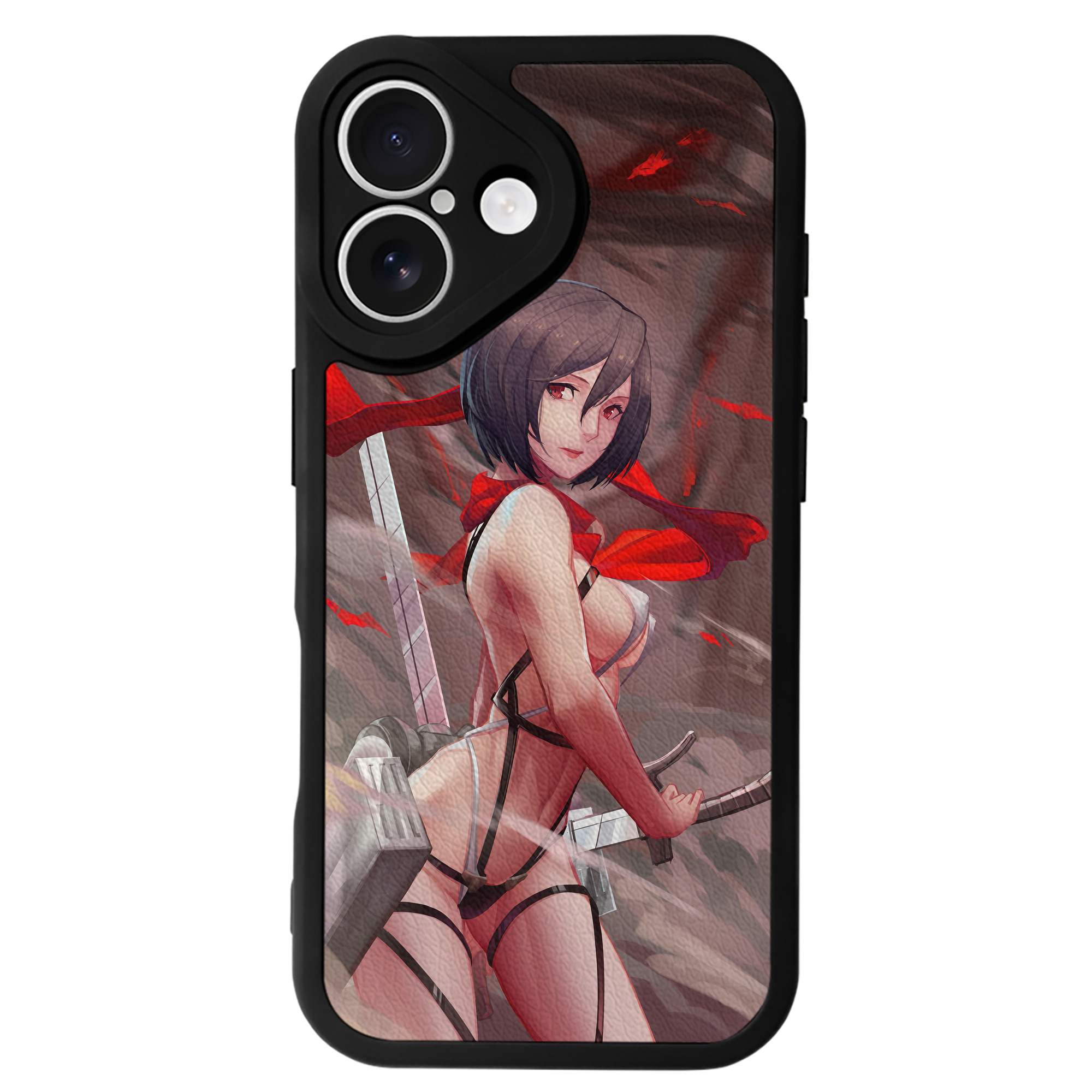 （画像用） 進撃の巨人 Attack on Titan 【iPhone 16シリーズ対応】シリコンスマホケース（レザー調） 材質：シリコン